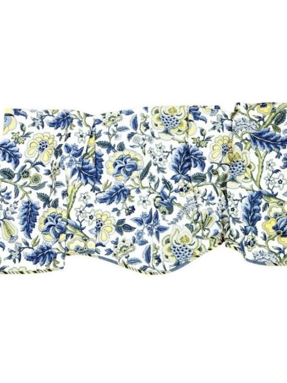 Waverly Imperial Dress Buckingham Valance Porcelain 76 X 18 Scalloped Floral